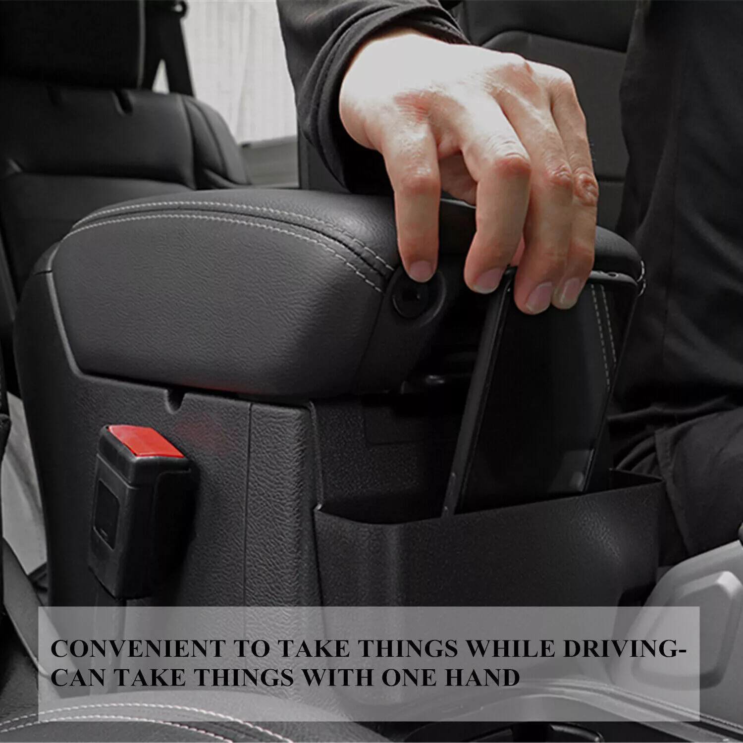 Front Center Console Armrest Storage Box For Jeep Wrangler JL JLU JT 2018-2023