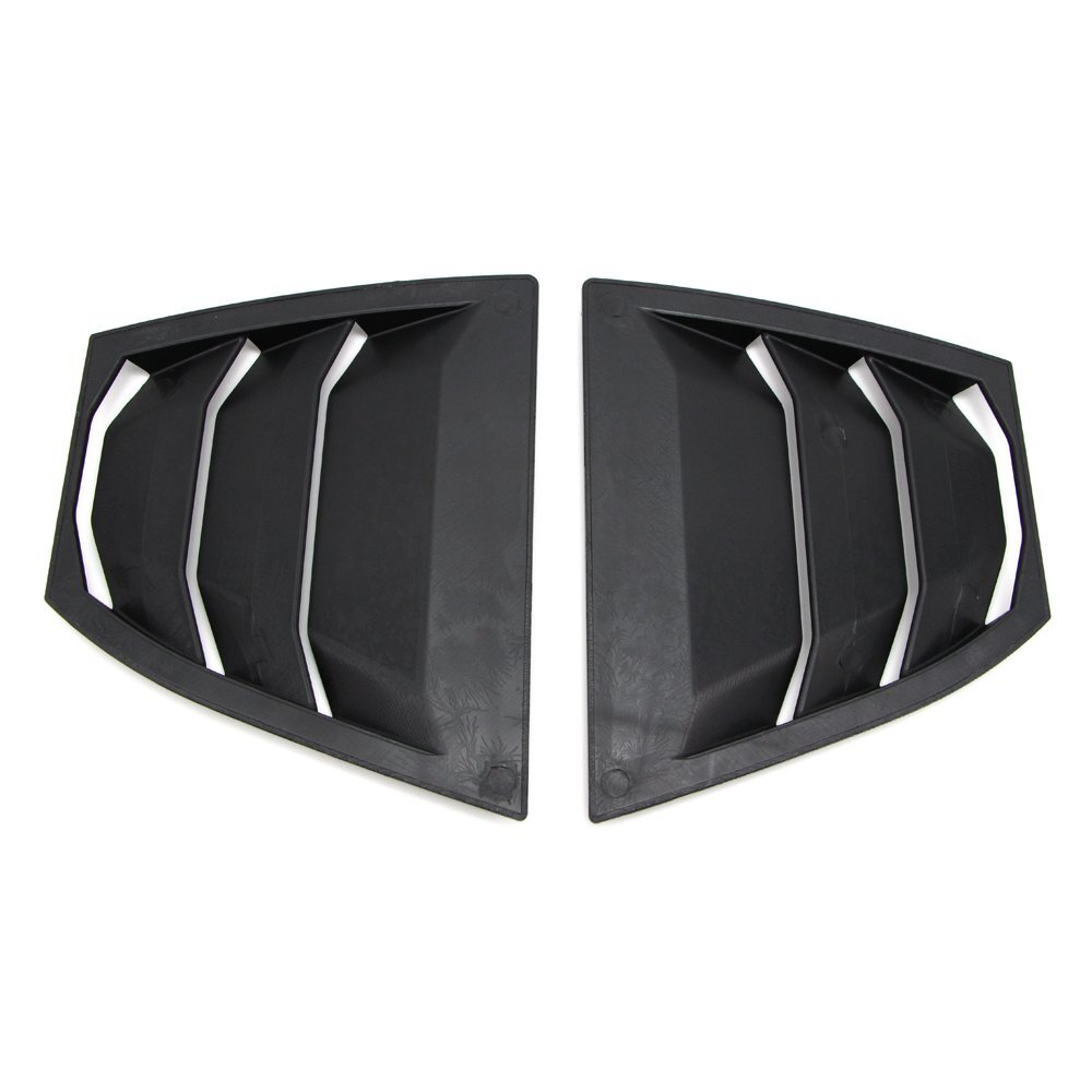 For Mazda 3 Axela 14-18 Shiny 1/4 Quarter Side Window Louver Scoop Cover Vent