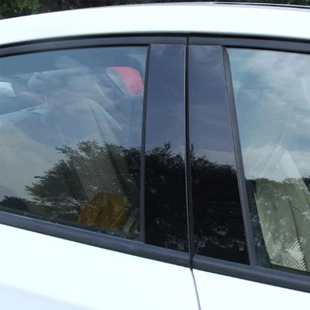 For Honda Civic 2016-2021 Sedan Black Glossy Pillar Post Door Trim Accessories A