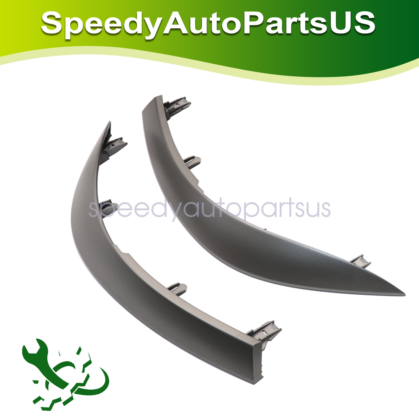 Pair Upper Side Central Dashboard Trim Strip for Toyota Corolla Altis 2009-2013