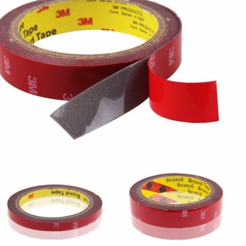 10 Pcs Practical Red 3m*10mm Car Off-Road Acrylic Foam Double Side Tape Adhesive