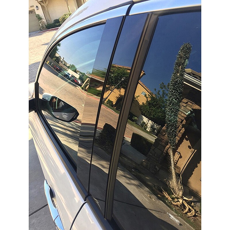 8pcs Black Pillar Post Cover Trim For Lincoln Navigator 2018 2019 2020 2021 2022