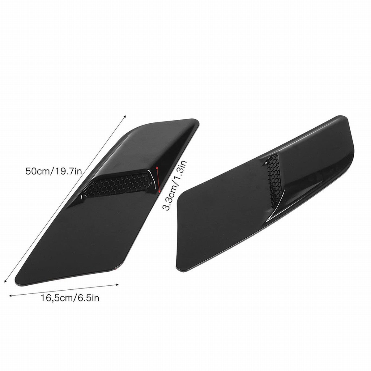 Hood Air Intake Flow Vent Cover GT OE Style Scoop Trim For 15-17 Ford Mustang