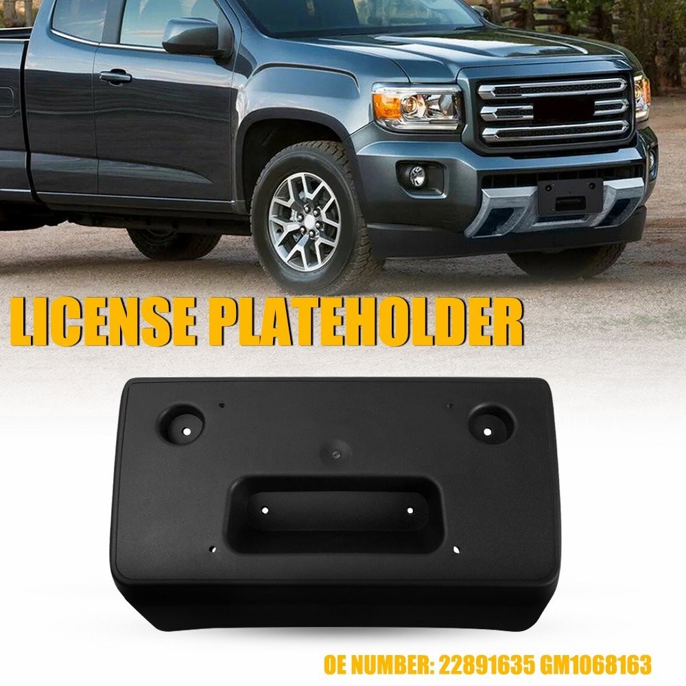 For Chevrolet Colorado 2015-2020 Black Front License Plate Tag Holder Bracket US