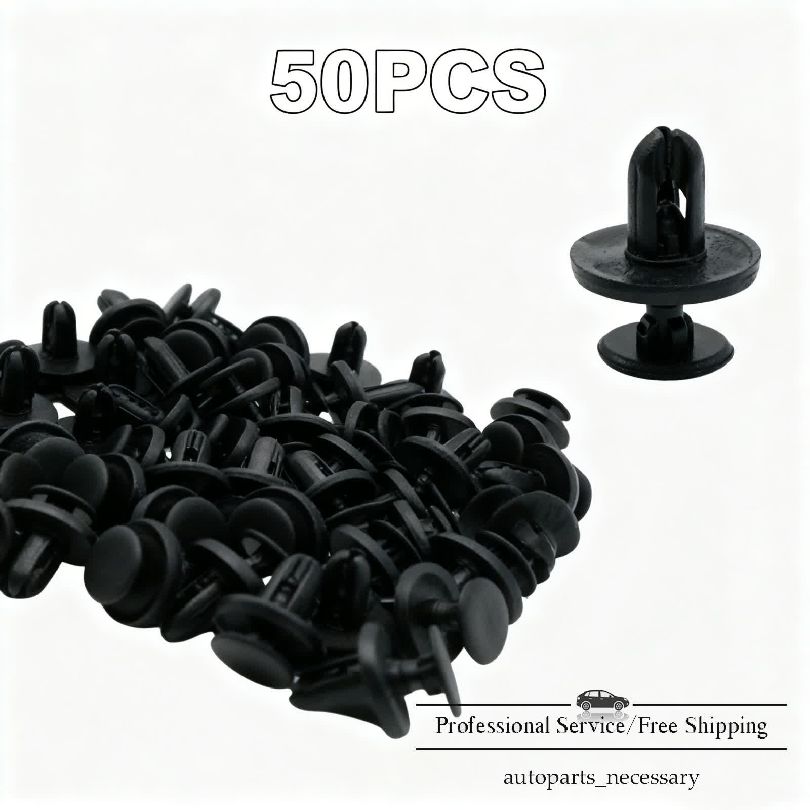 Fits Mitsubishi Subaru 50Pcs Bumper Fender Liner Push Clips MR288150 909130013