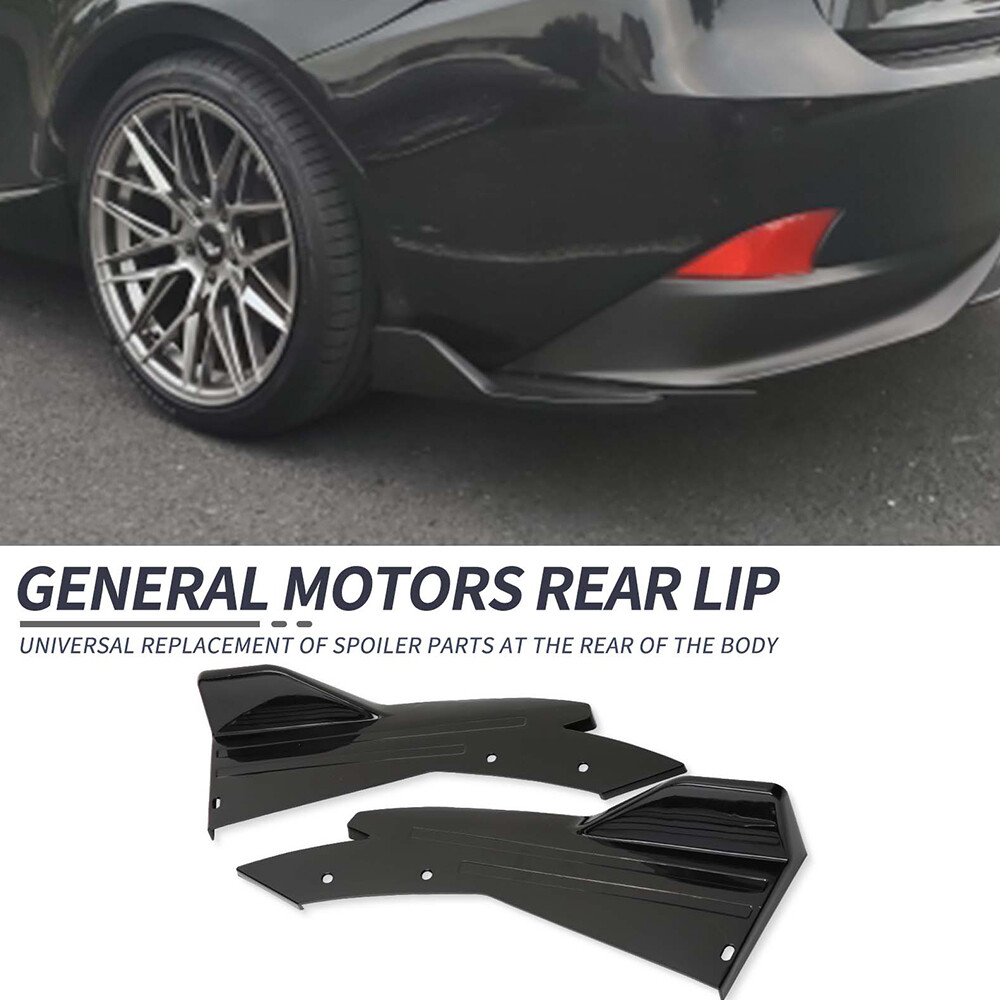 For Infiniti G37 Q50 Q60 Rear Bumper Spoiler Splitter Lip Diffuser Gloss Black