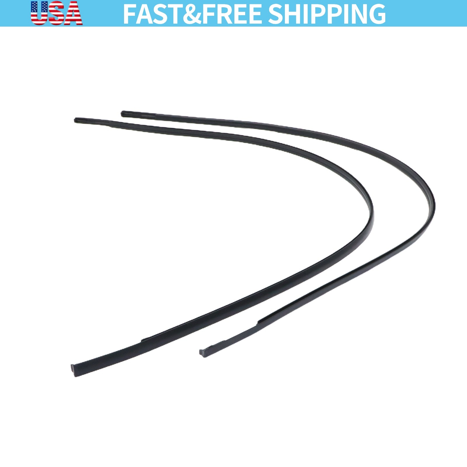 New Pair Roof Trim Moldings For Toyota Yaris Sedan 2007 2008 2009 2010 2011