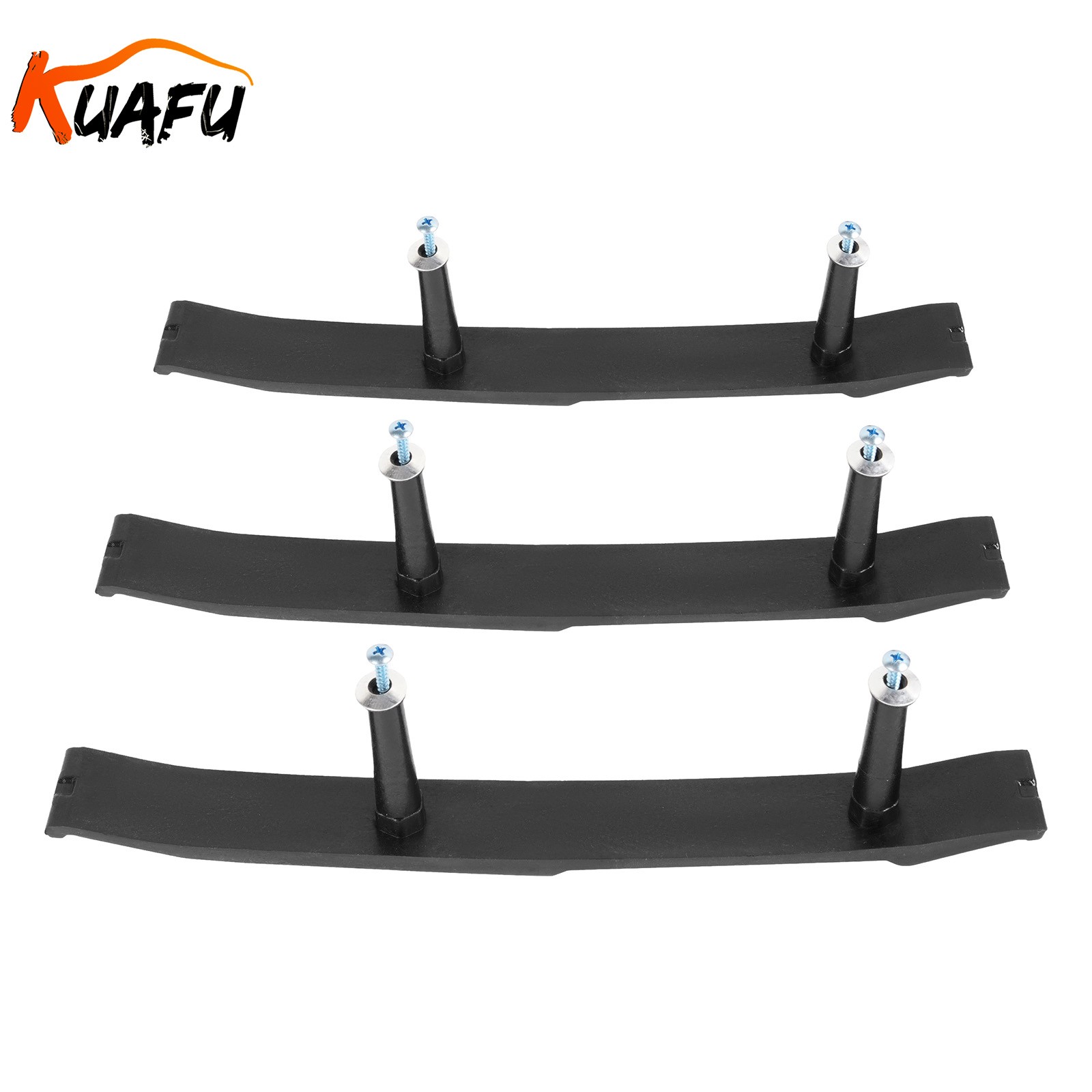 Set of 3 Tailgate Trim Panel Bracket For 1987-1996 Ford F150 F250 F350 Truck