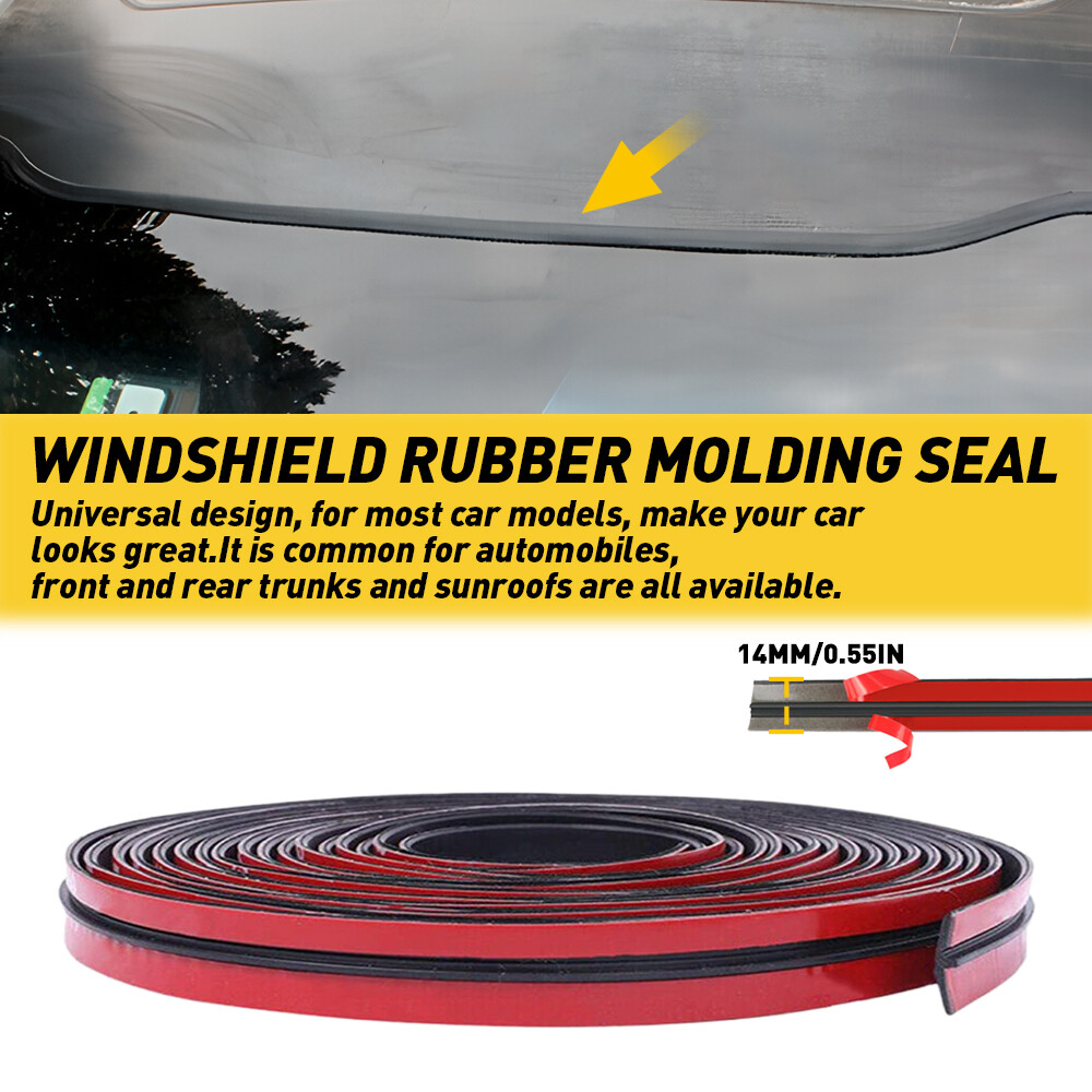 20FT/6M Roof Windshield Rubber Window T-Shape Seal Strip Sealed Moulding Trim
