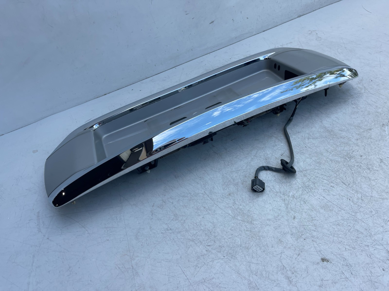 2010-2013 LEXUS GX460 TRUNK LIFTGATE LICENSE PLATE SURROUND TRIM SILVER 1G1 OEM