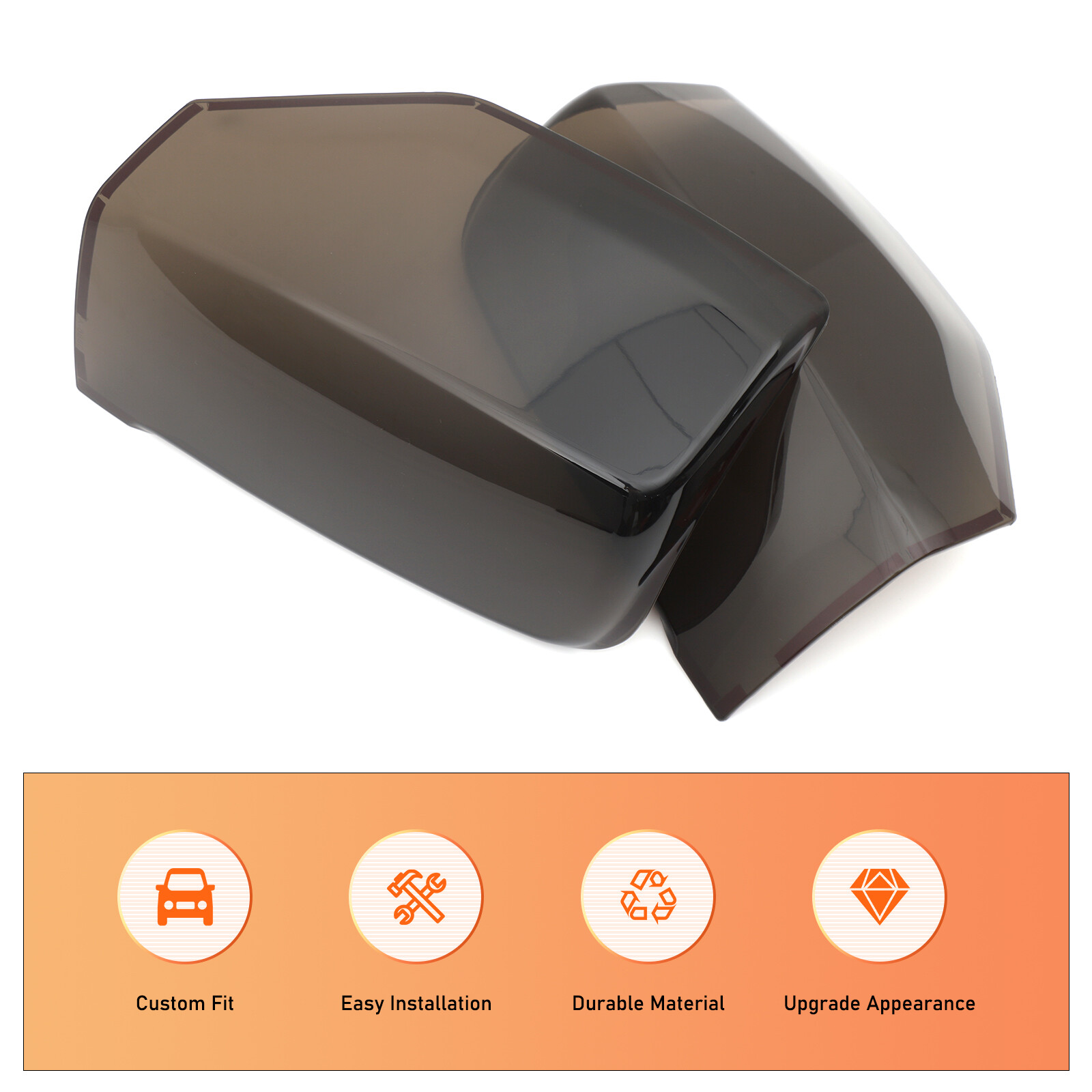 ABS Smoked Black Tail Lamp Light Cover Trim For Mitsubishi L200 2019+ US