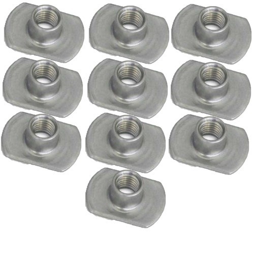 Beetle Fender Mounting Weld-On Well Nut Set 10pc N114071 VOLKSWAGEN T1 1950-1979