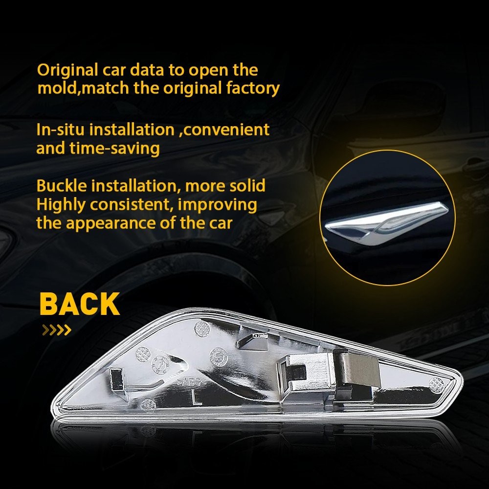 51117338569 For BMW X3 X4 F25 F26 Front Left Side Chrome Fender Trim Finisher US