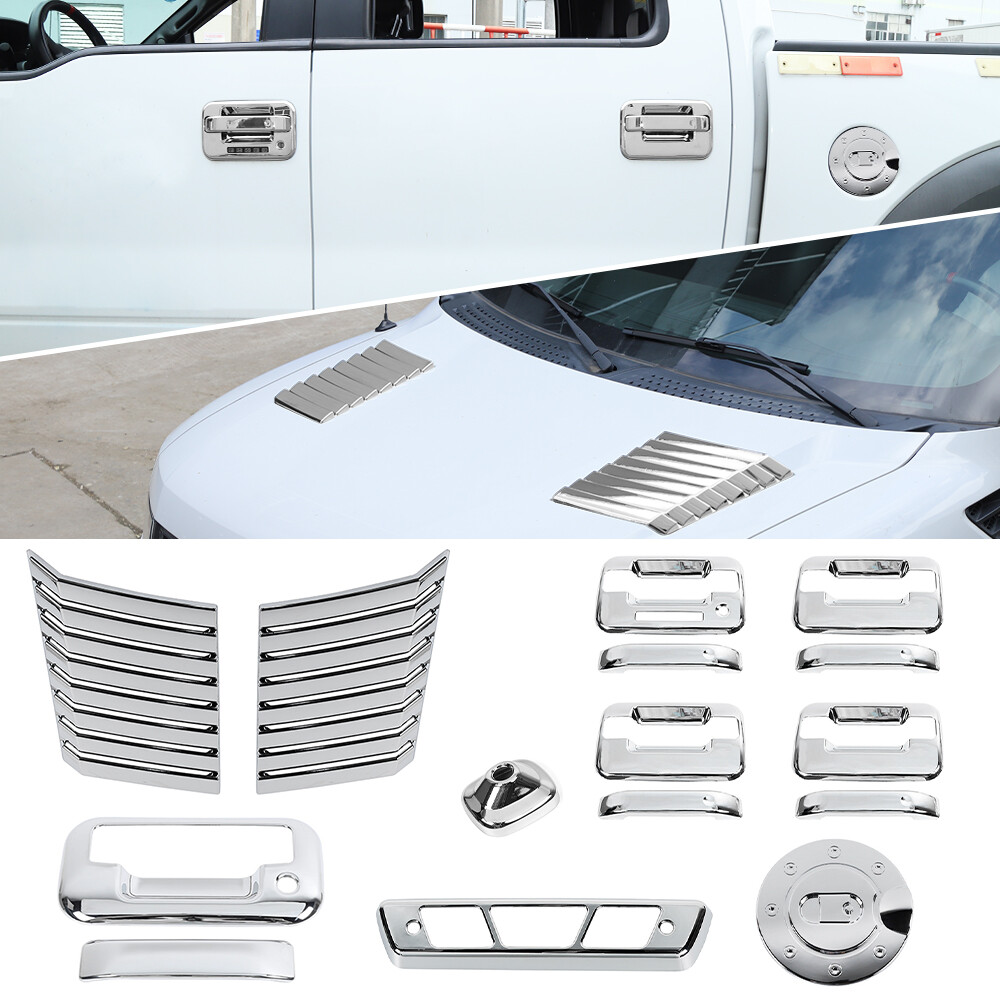 DEFECTIVE 15pcs Exterior Decoration Cover Trim Accessories For Ford F150 G3D