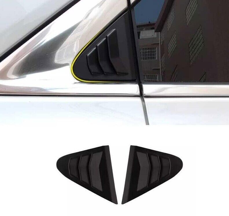 For Cadillac XT4 2019-2024 abs Black Quarter Window Louver Shutter Side Vent 2x