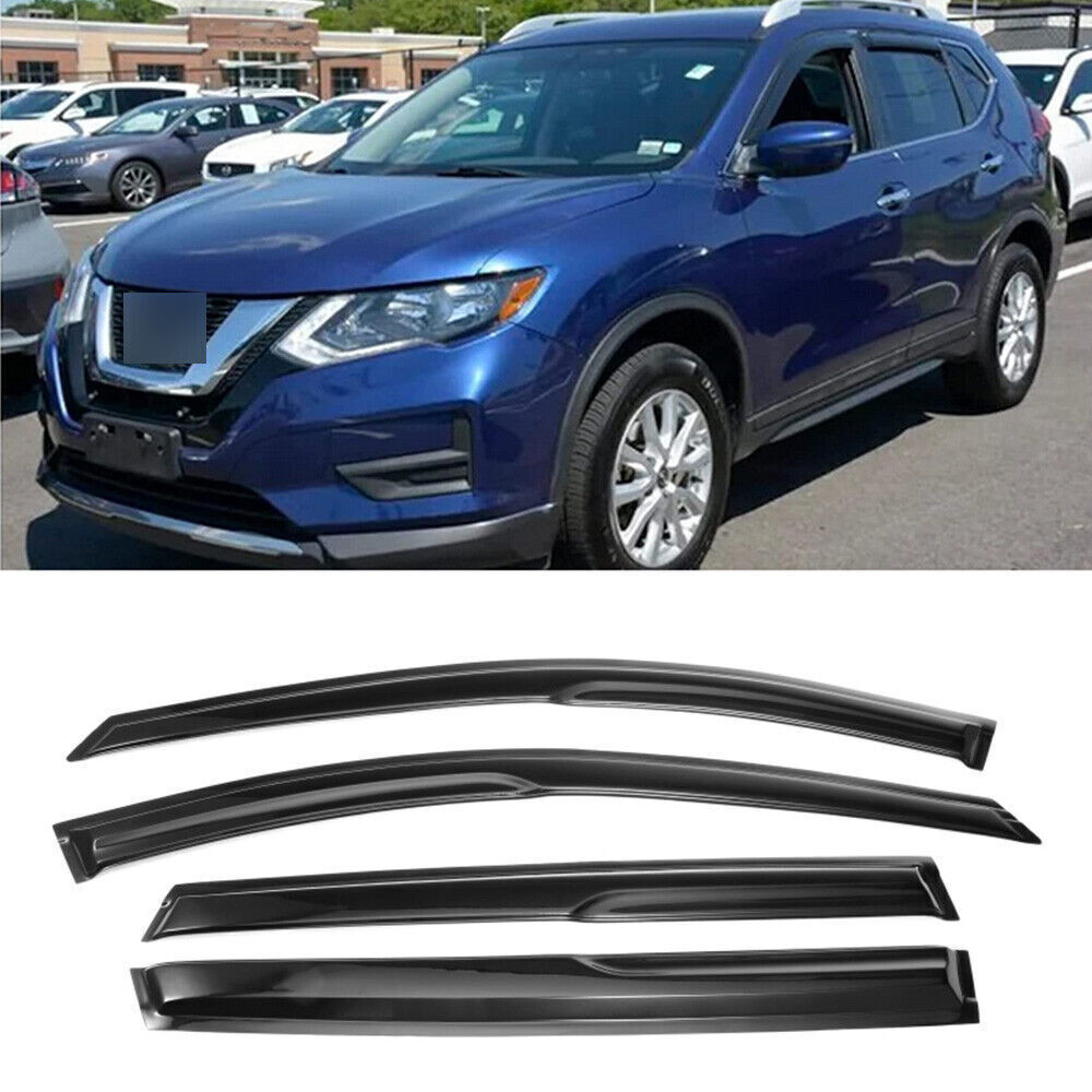 For 2014-2020 Nissan Rogue JDM Mugen StyleWindow Visor Vent Rain Sun Guards 4PCS
