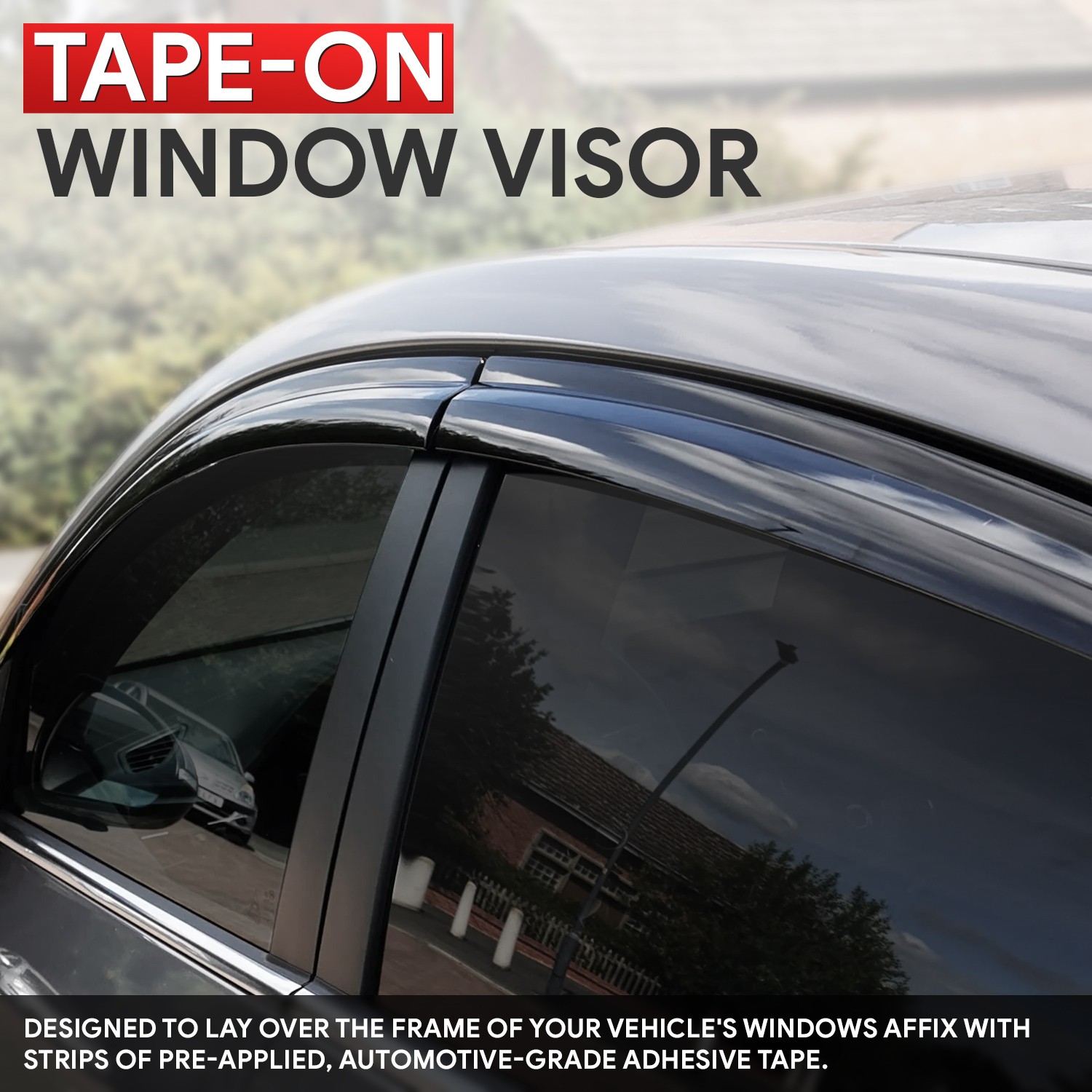 FOR 07-11 YARIS 2DR XP90 SMOKE TINT WINDOW VISOR SHADE/VENT WIND/RAIN DEFLECTOR