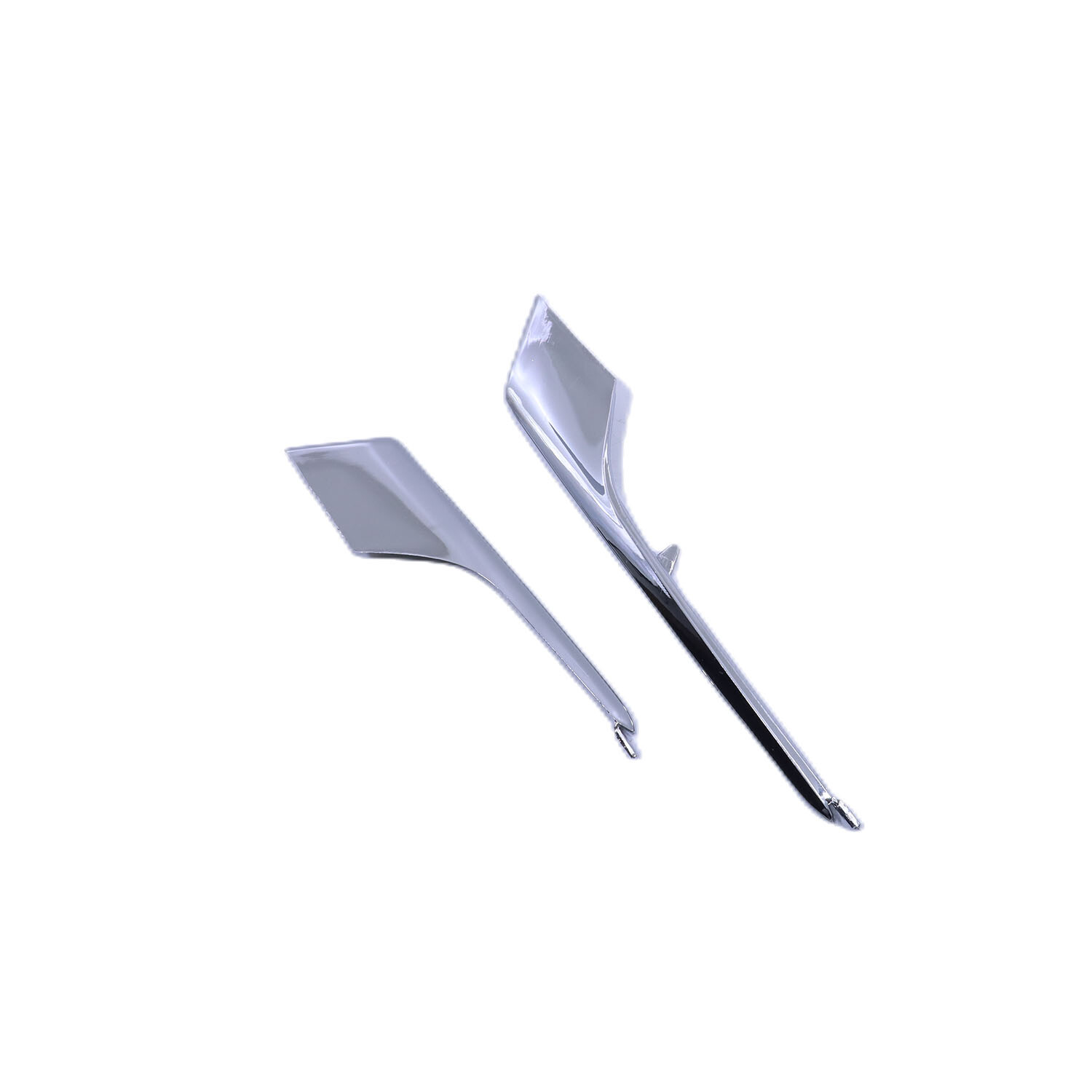2Pcs Front Right Lower & Upper Fog Light Molding Strip Trim for Tesla Model X