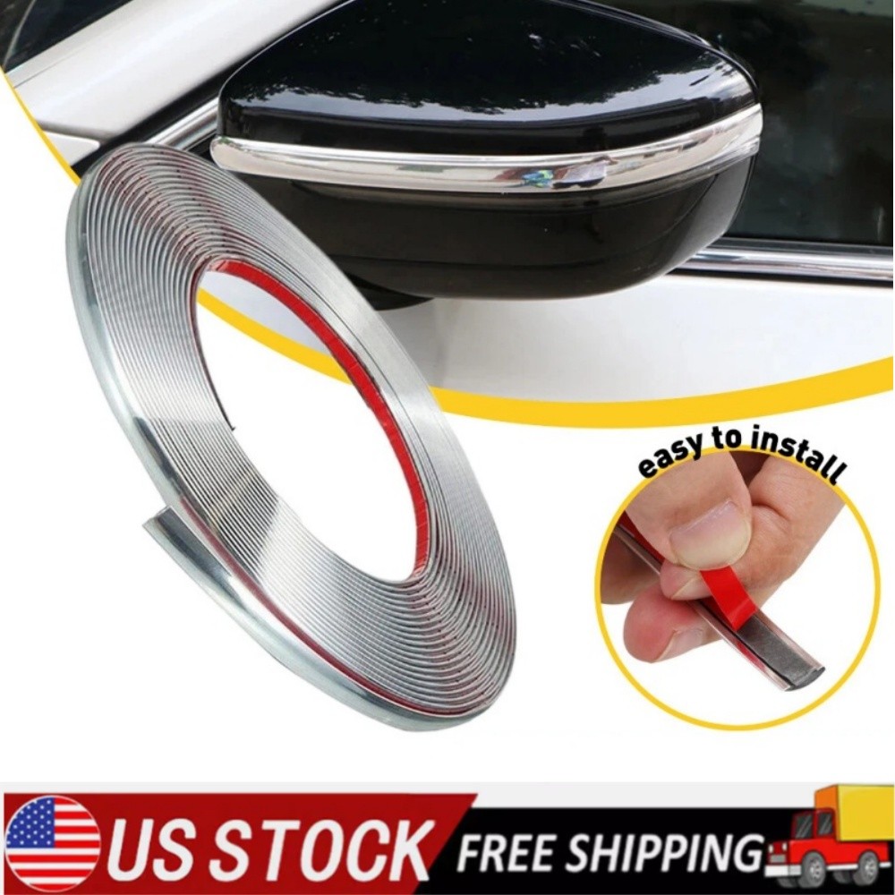 16Ft Chrome Silver Automotive Car Exterior and Interior Molding Trim Universal