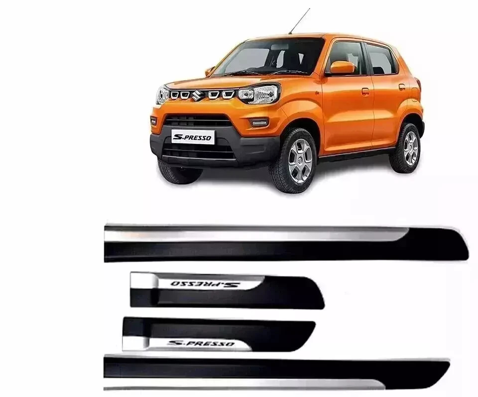 Fit For Maruti Suzuki S-Presso Side Beading Protective Side Mouldings (Set of 4)