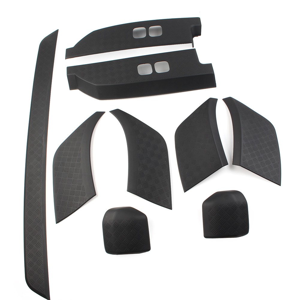 9x For Land Rover Defender 90 110 2020-2023 Matte Black Side Moulding Body Kits