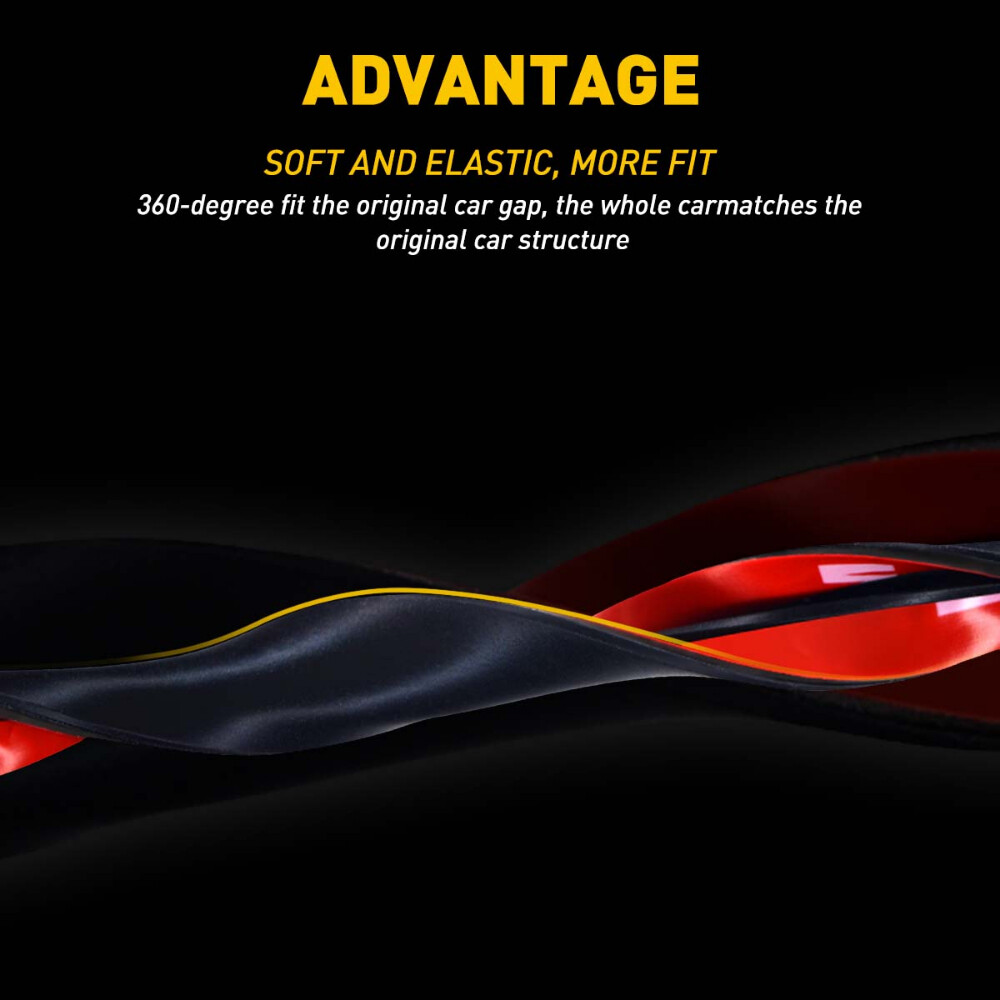 H-Shape Rubber Seal Car Truck Door Window Trim Hollow Weather Strip Replace Kits