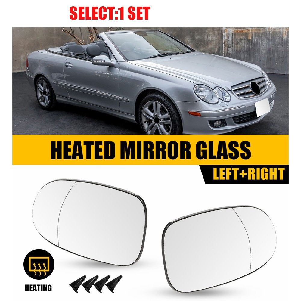 For Mercedes CLK430 CLK320/350 Driver Passenger Door Heated Mirror Glass 2-20x