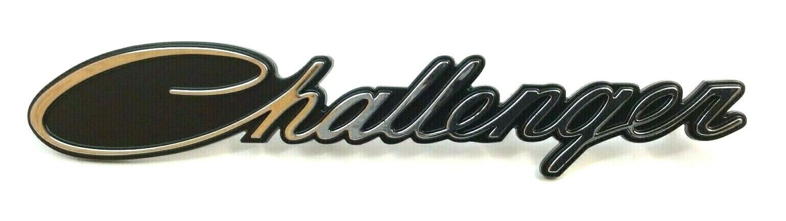 15-20 Dodge Challenger front grille chrome black Script Nameplate Emblem OEM