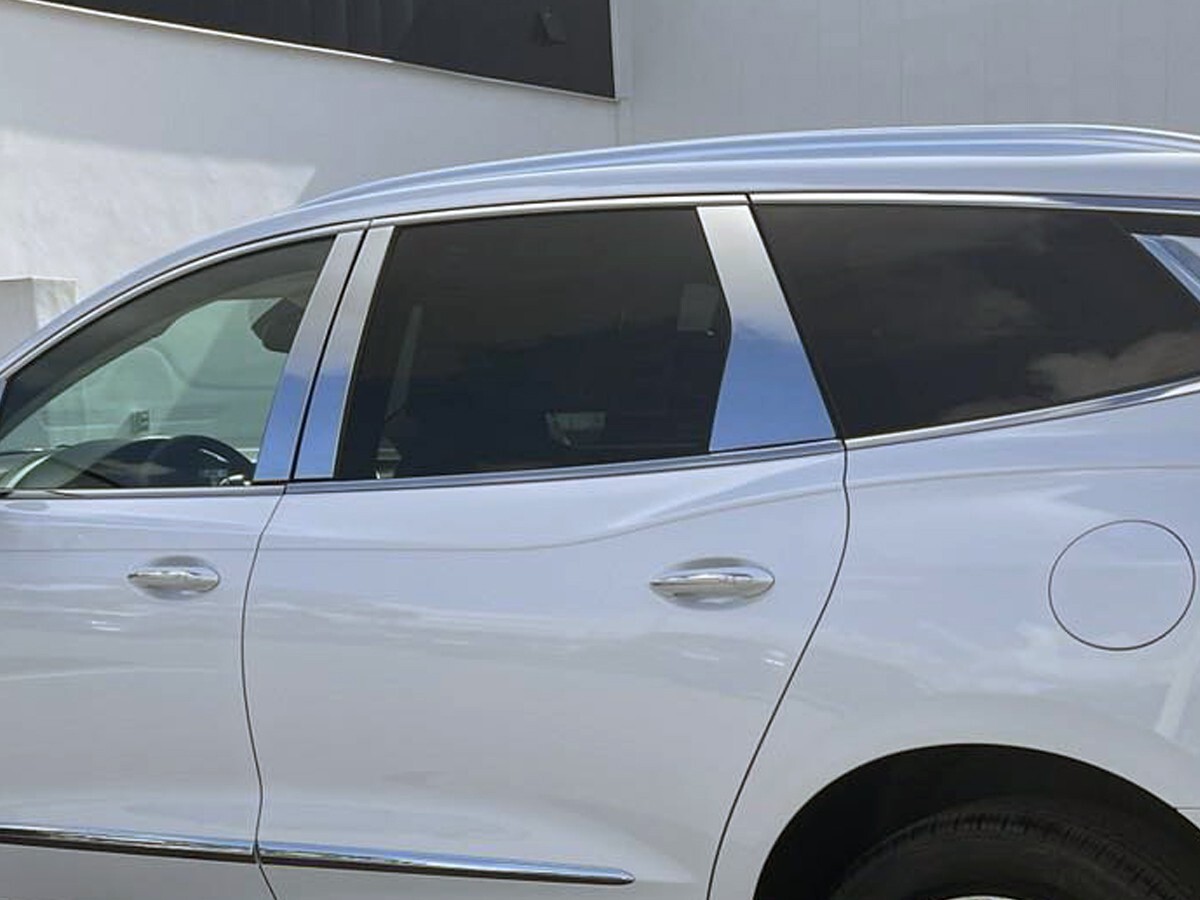For 2018-2024 Buick Enclave Stainless Steel 6PC Chrome Pillar Post Window Trim