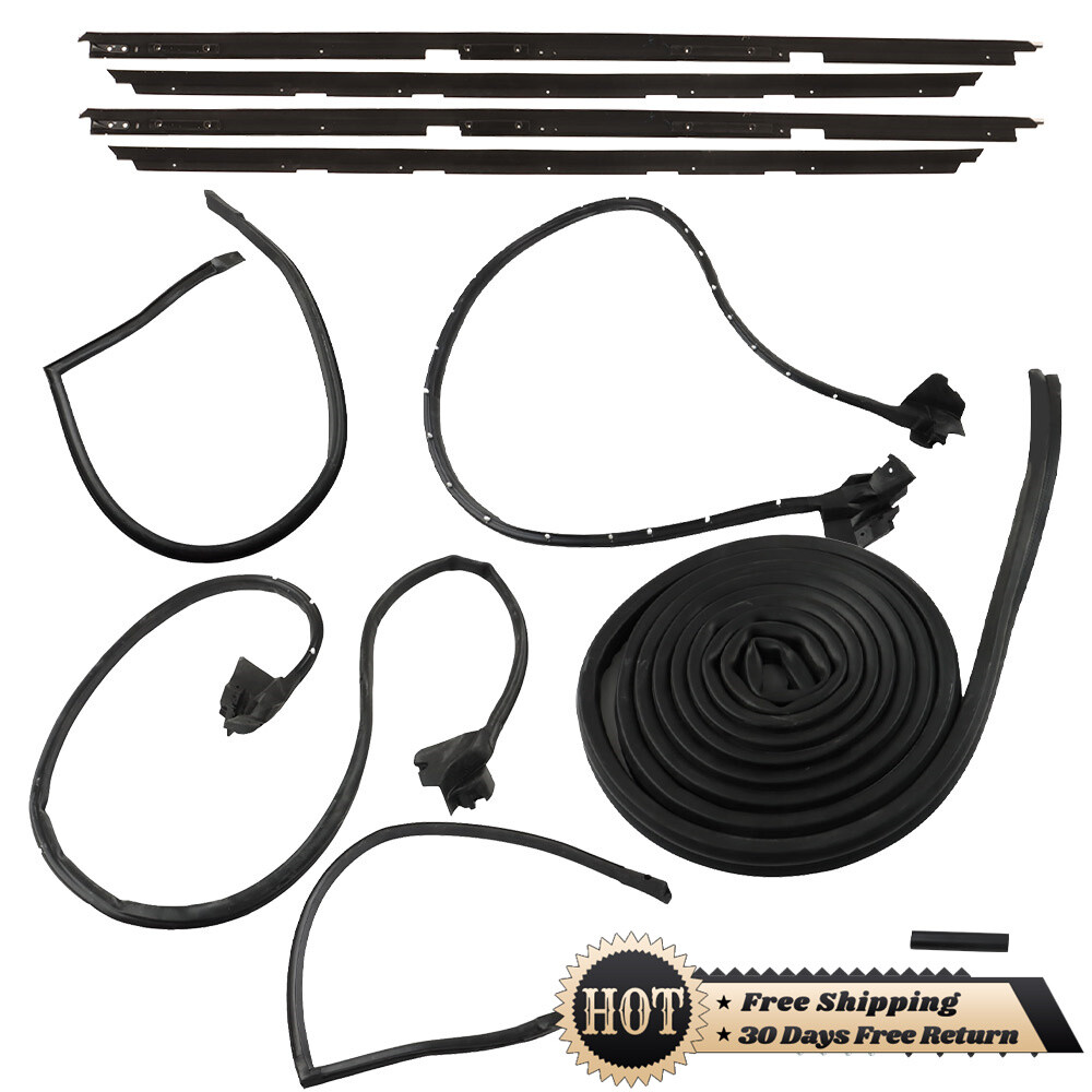 For 78-81 Chevrolet Malibu LeMans 2 Door Complete Weatherstripping Seals Kit 9PC