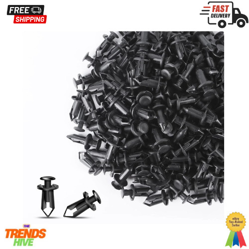 200 Pcs Nylon Bumper Fastener Rivet Clips, 8 Mm Hole Push Retainer Bumper Fender
