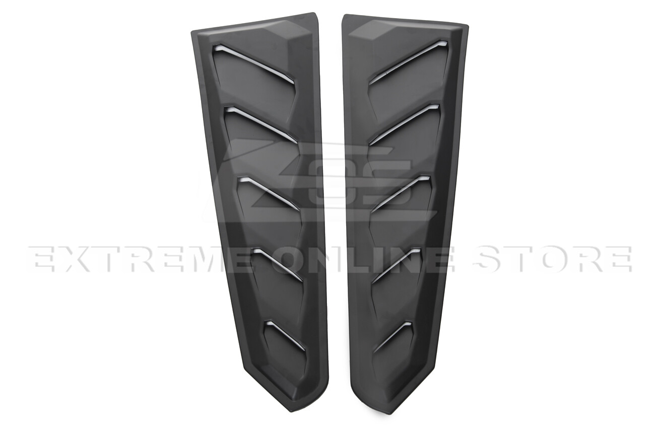 For 16-Up Camaro Coupe Performance Track Rear Window Louver Sun Shade Cover Pair