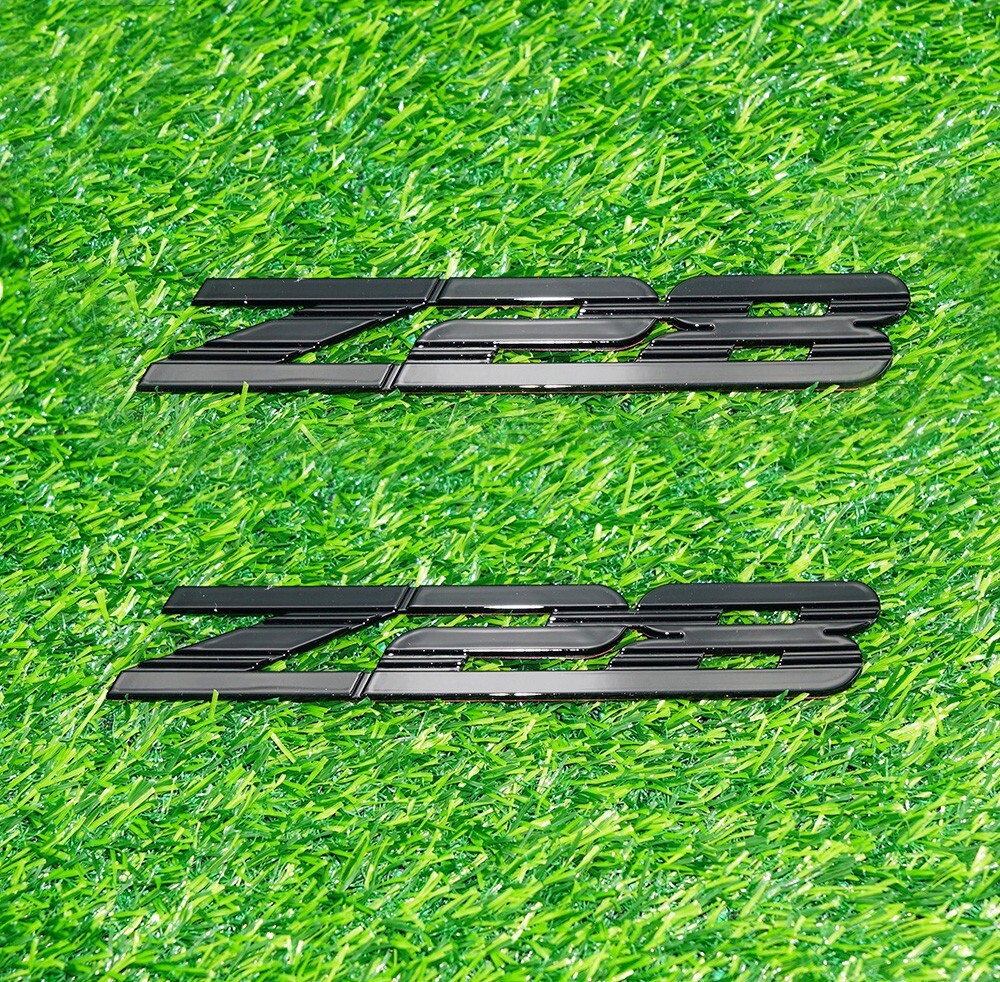 2pc Z28 Logo Fits 1993-2002 Front Fender Emblem Badge 10139552（Gloss Black）