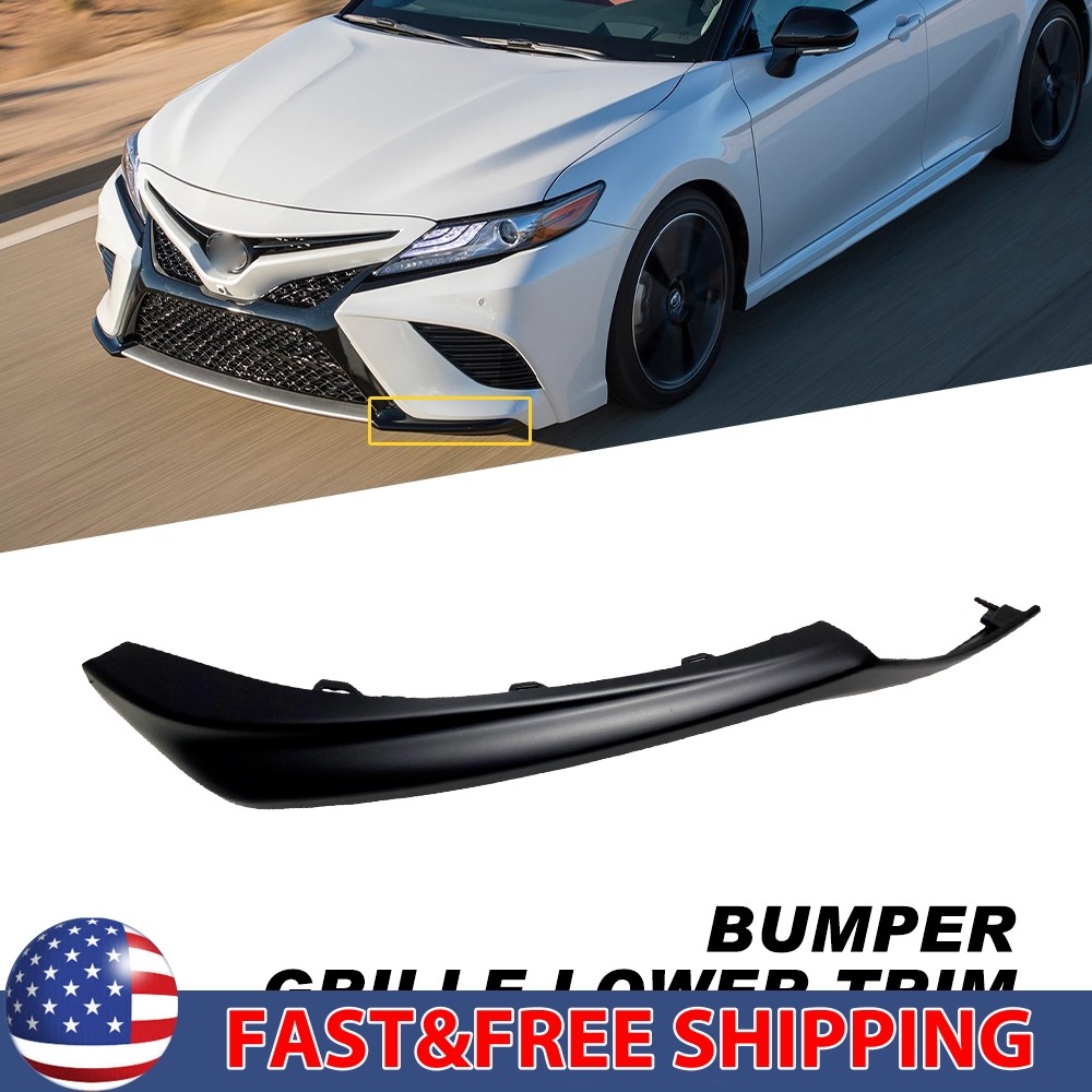 Fits 2021-2023 Toyota Camry XSE SE Front Bumper Side Lower Trim Left Glossy