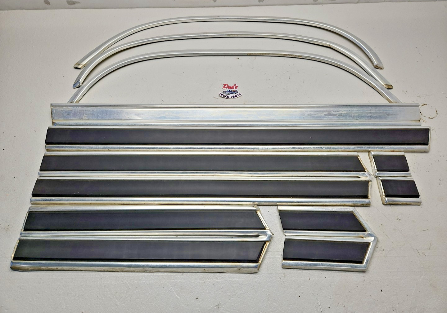 1980-1986 Ford F150 F250 Regular Cab Exterior Trim Molding Set Chrome OEM