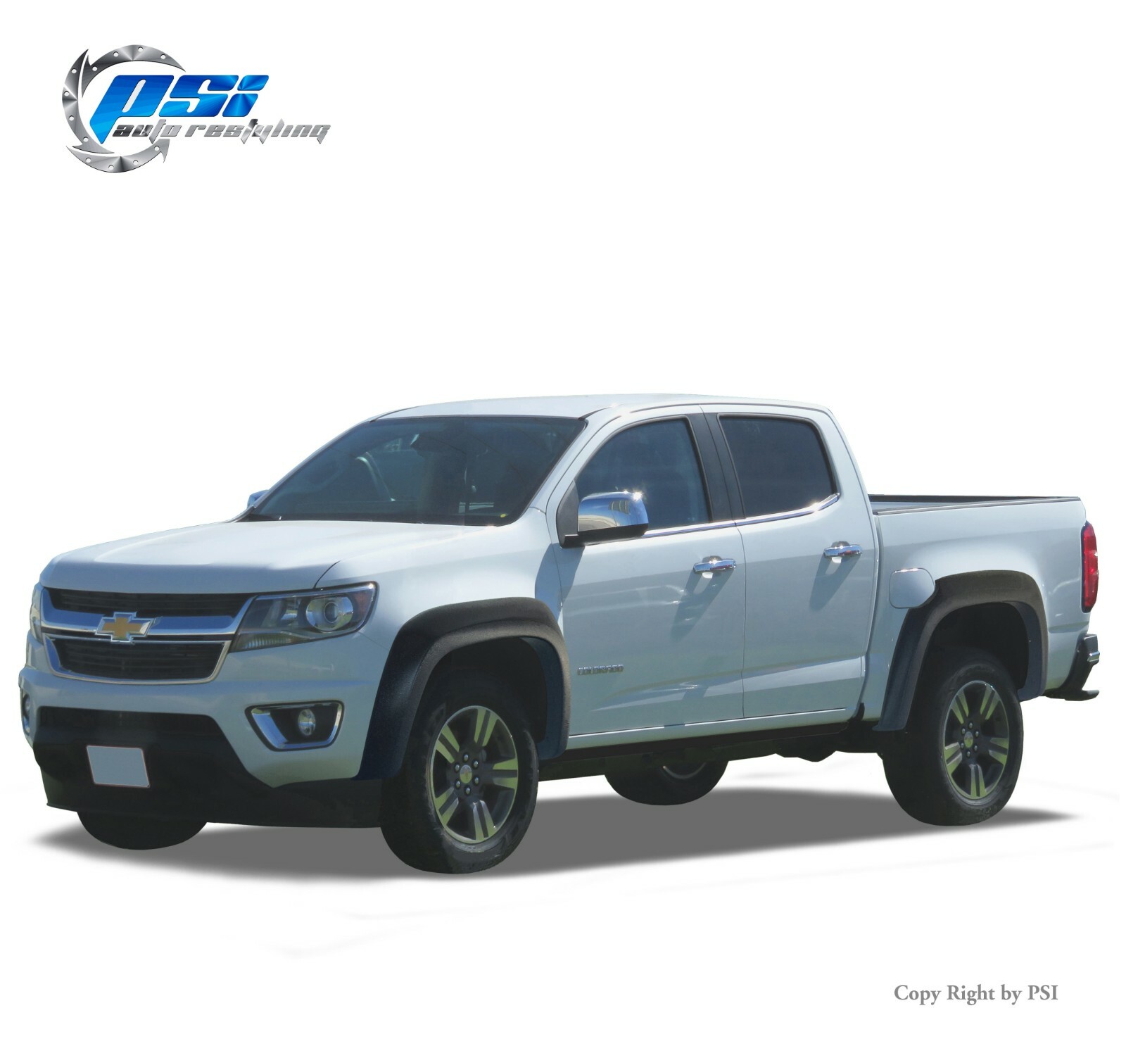 Extension Textured Fender Flares Fits Chevrolet Colorado 15-21 ;5’1″ Bed Only