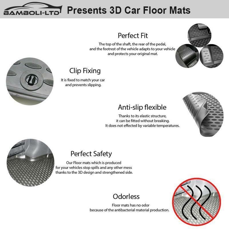 ALL WEATHER PRODUCTION 4 PCS 3D FLOOR MAT SET FIT FOR TIGUAN SUV 2016 – 2019