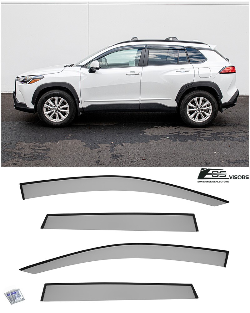 For 22-Up Toyota Corolla Cross | EOS Visors JDM Side Window Vent Rain Guards