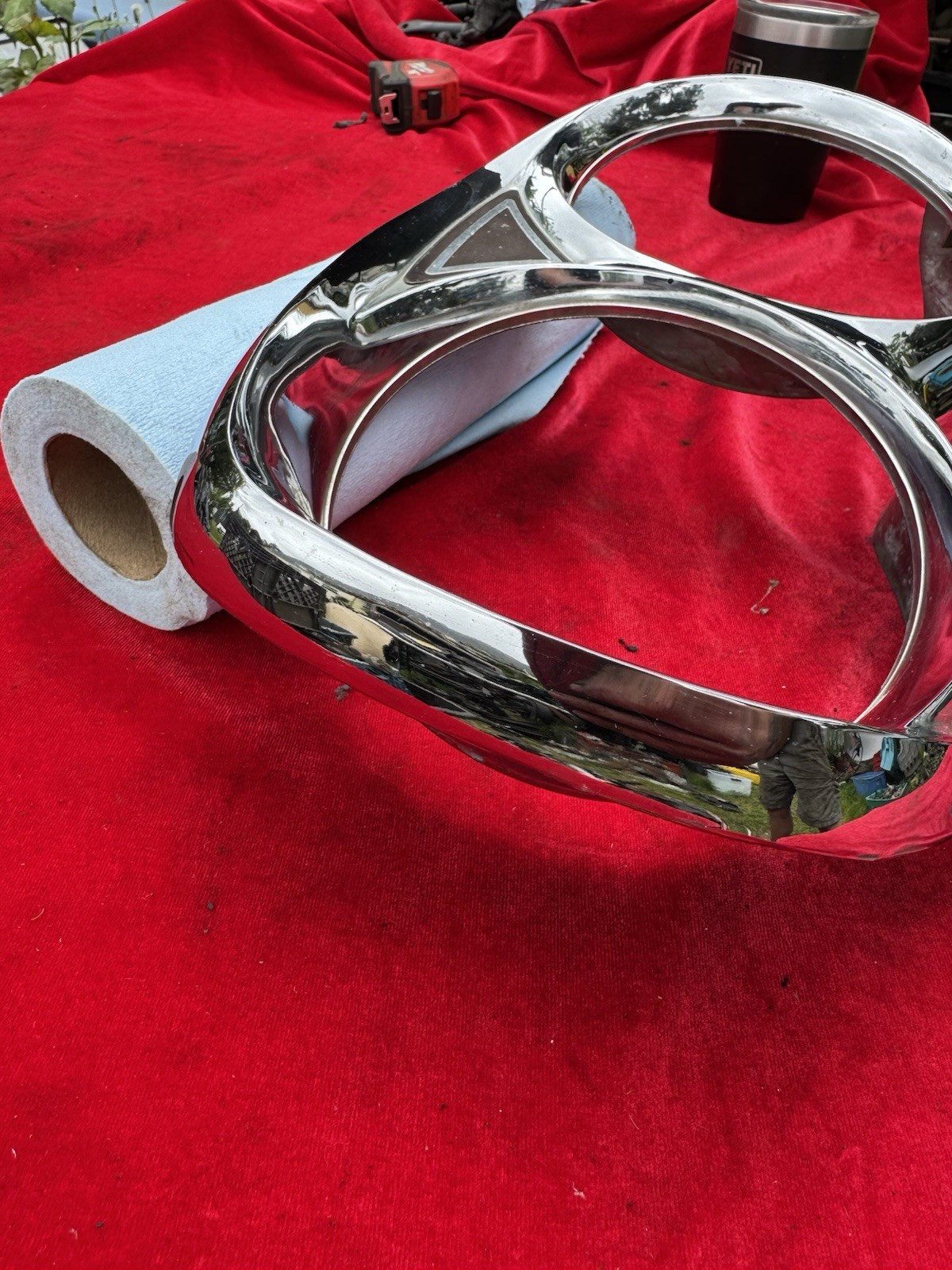 1967 FORD GALAXY 500 ORIGINAL LEFT HEADLIGHT BEZEL FoMoCo C7AB-13064 67 Vintage