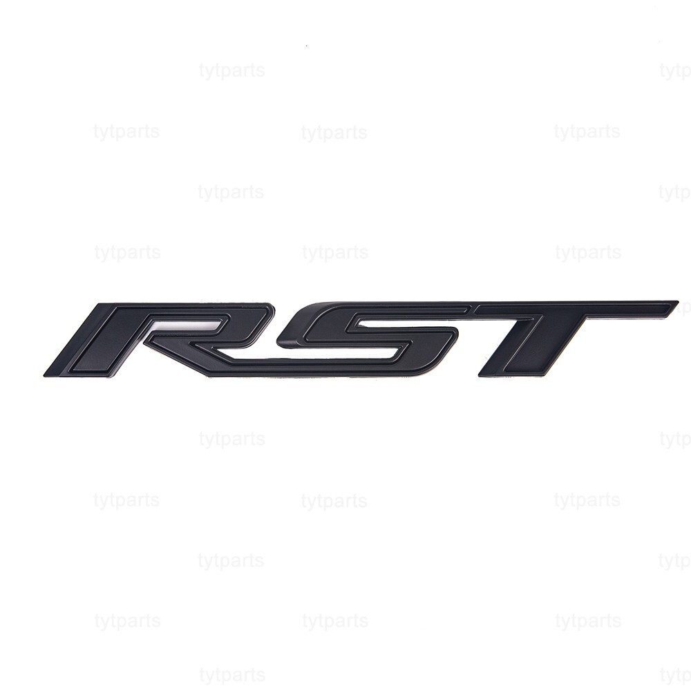 1PC Tailgate RST Emblem Fit 2021-2025 Chevrolet Tahoe Suburban Badge Matte Black