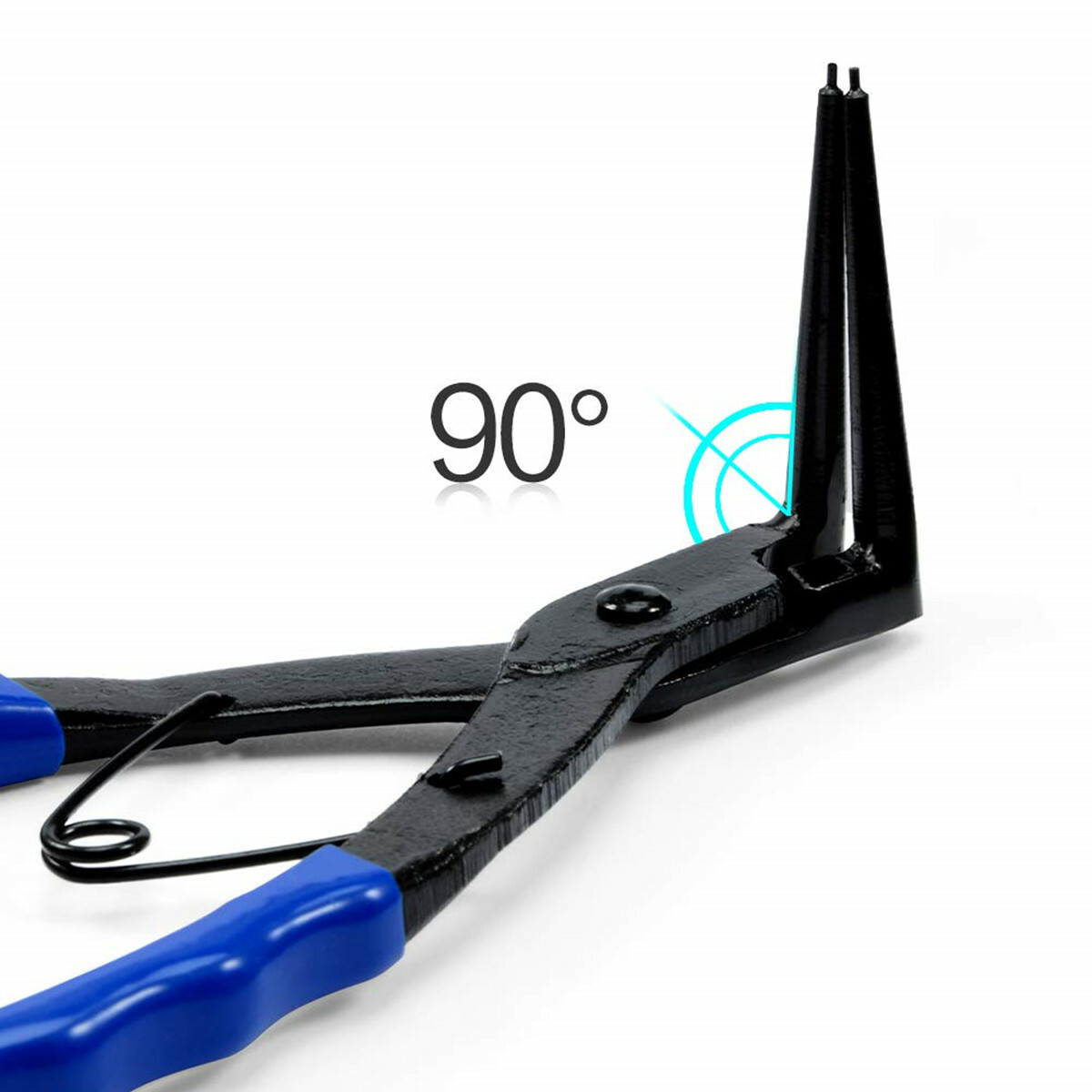 Car Cylinder Snap Ring Plier Big Internal Bent Nose 90° Jaw Retainer C Clip Tool