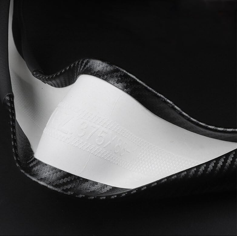 For Ford Car Steering Wheel Cover Carbon Fiber Pu Leather Anti-slip Accessories