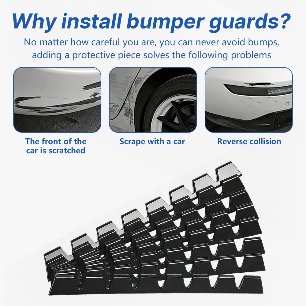 8X For Mini Cooper Car Front Bumper Scrape Guard Anti-Scratch Skid Protector Kit