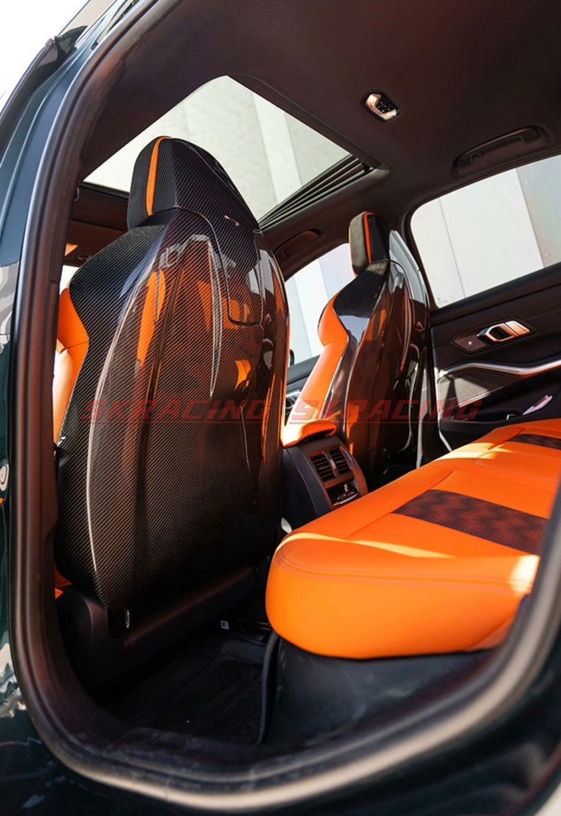 Dry Carbon Fiber Seat Back Shell Cover For BMW M3 M4 M8 F91 F92 F93 G80 G82 G83