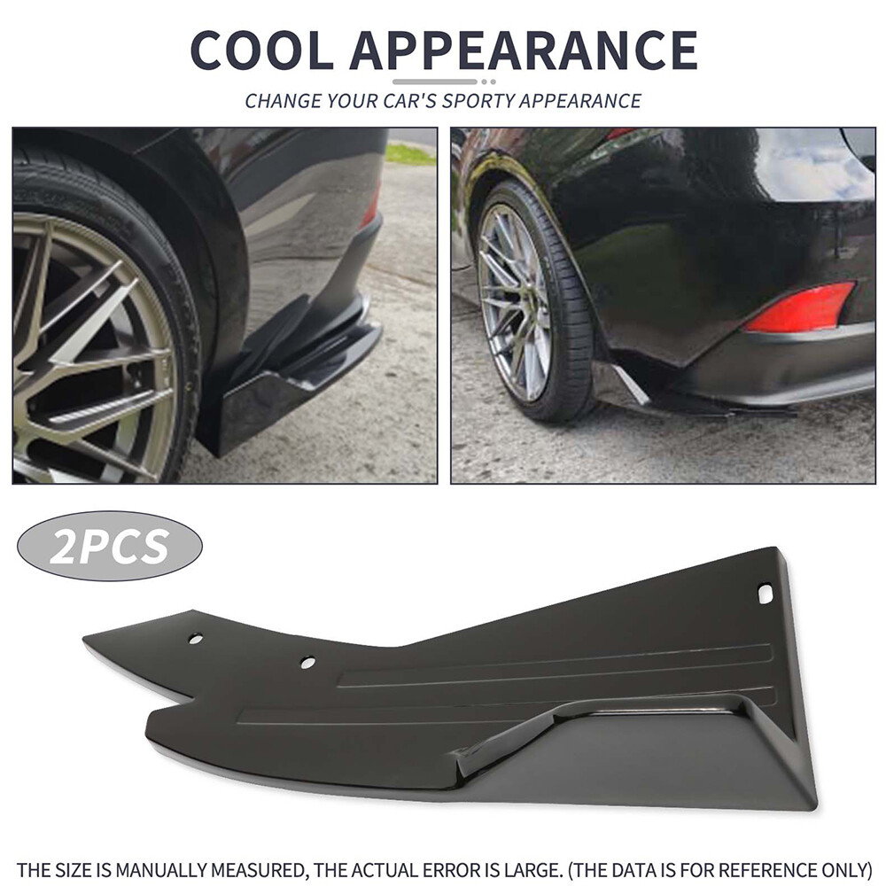 For Infiniti G37 Q50 Q60 Rear Bumper Spoiler Splitter Lip Diffuser Gloss Black
