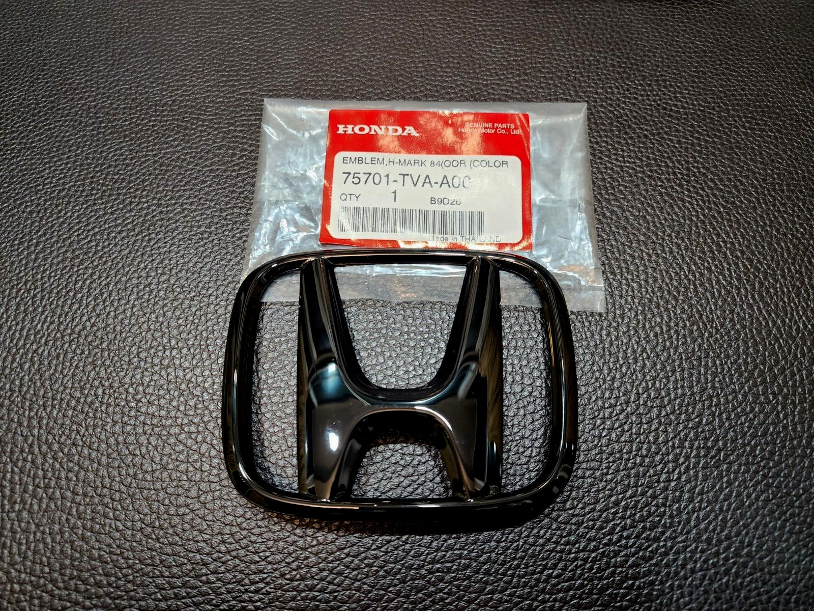 Genuine OEM For Honda 2018-2022 Accord Gloss Black Emblem Set 08F20-TVA-100
