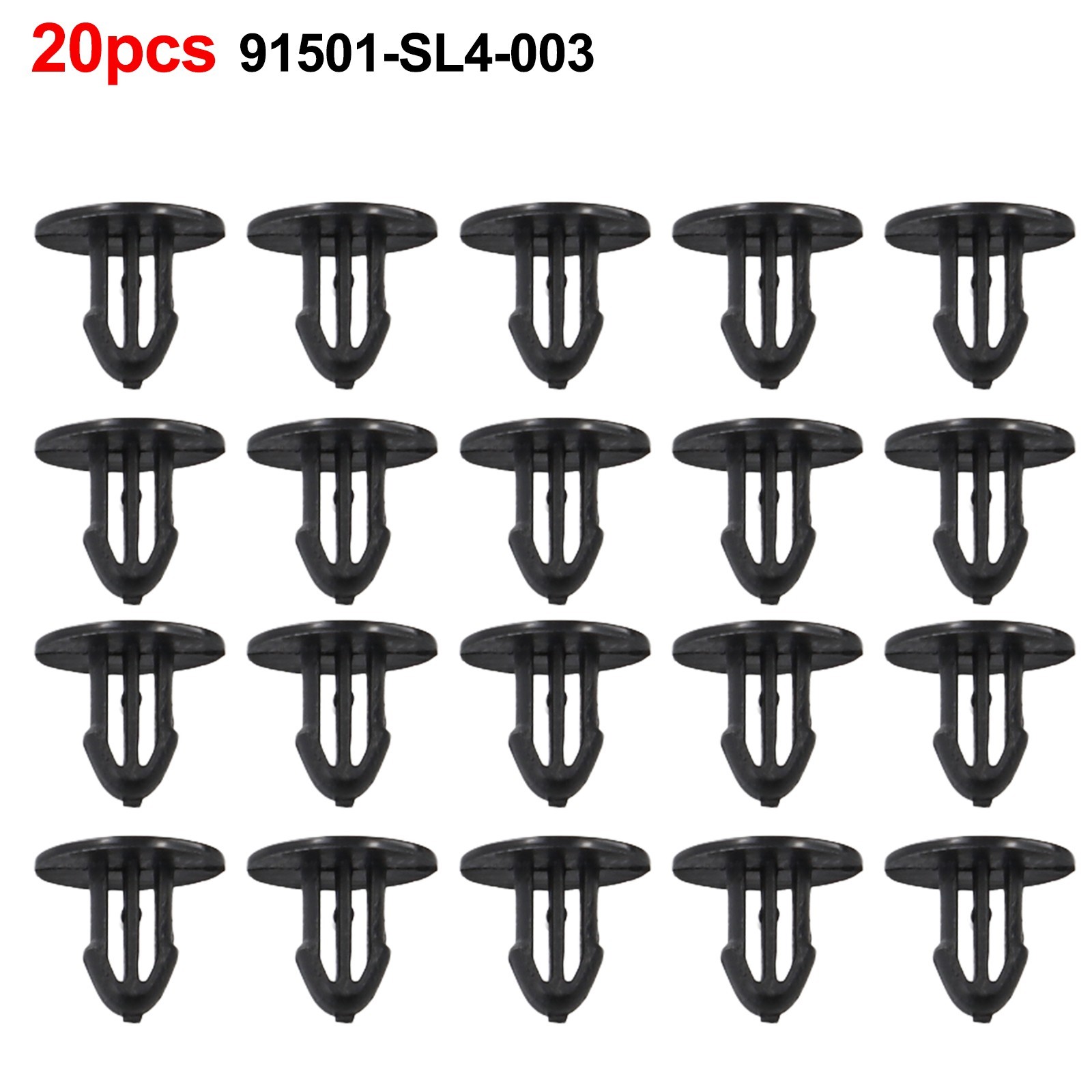 Fits Hole Size 6 Mm Clip Cowl Grille Clip Nylon Stem Length 10 Mm 20pcs As Shown