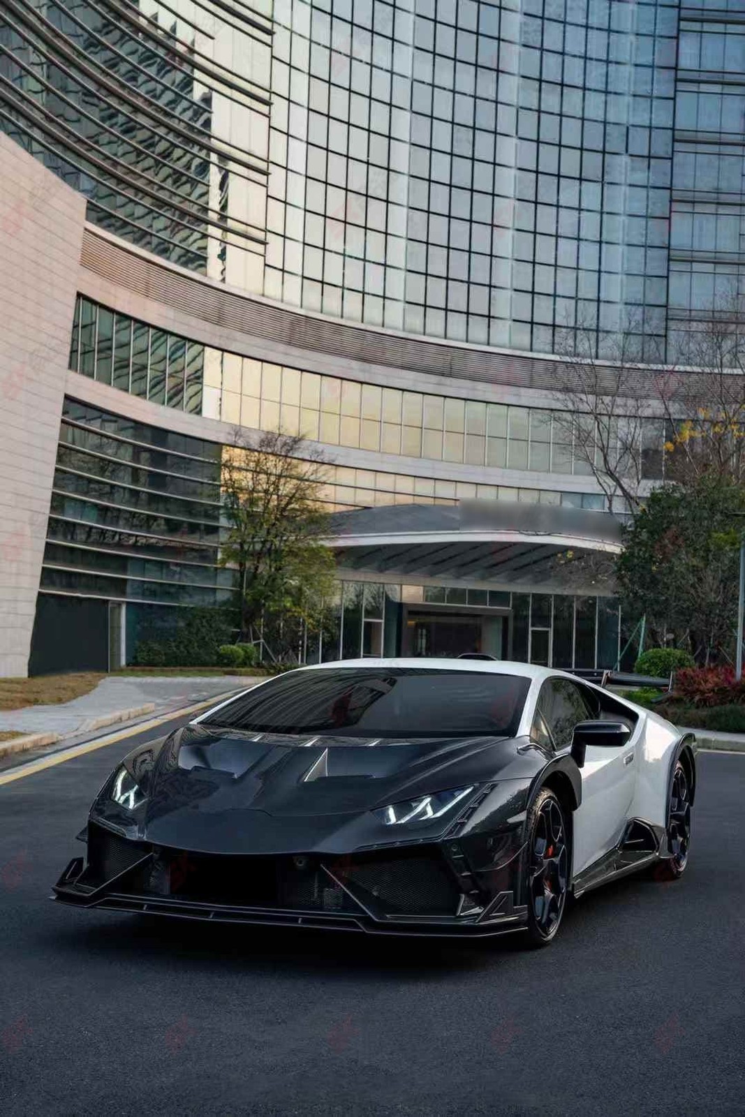 For Lamborghini Huracan LP580 LP610 Dry Carbon Fiber Side Skirts Extension Panel