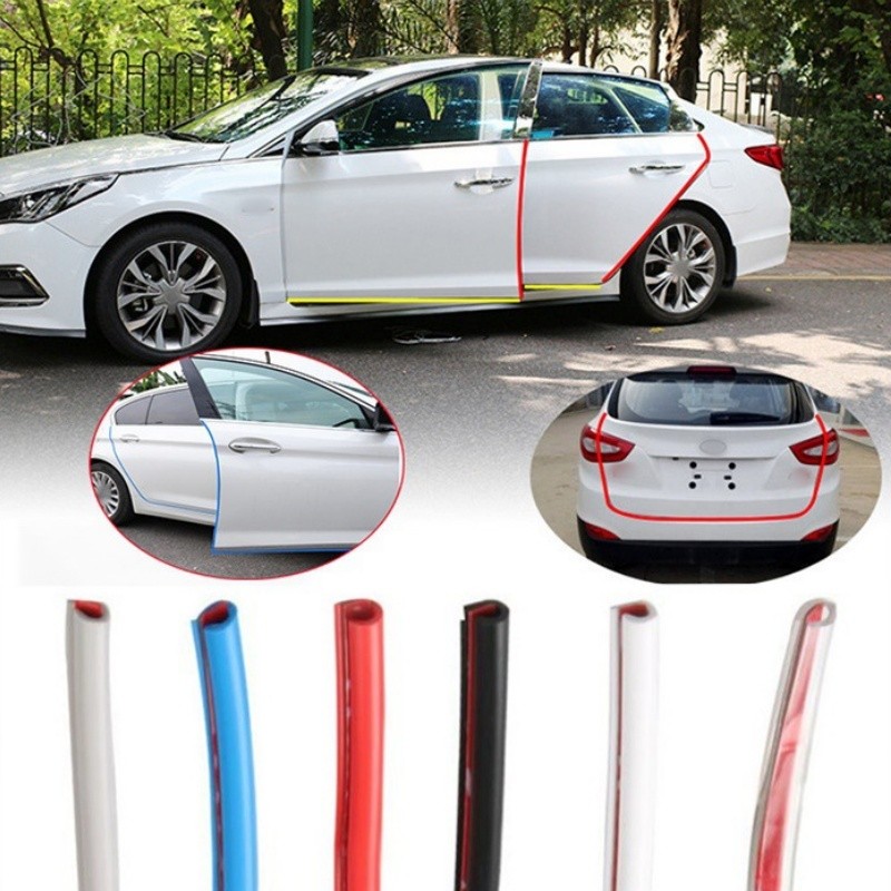 32.8Ft Car Door Edge Guard Moulding Trim Rubber Edge Strip Seal Protector Parts