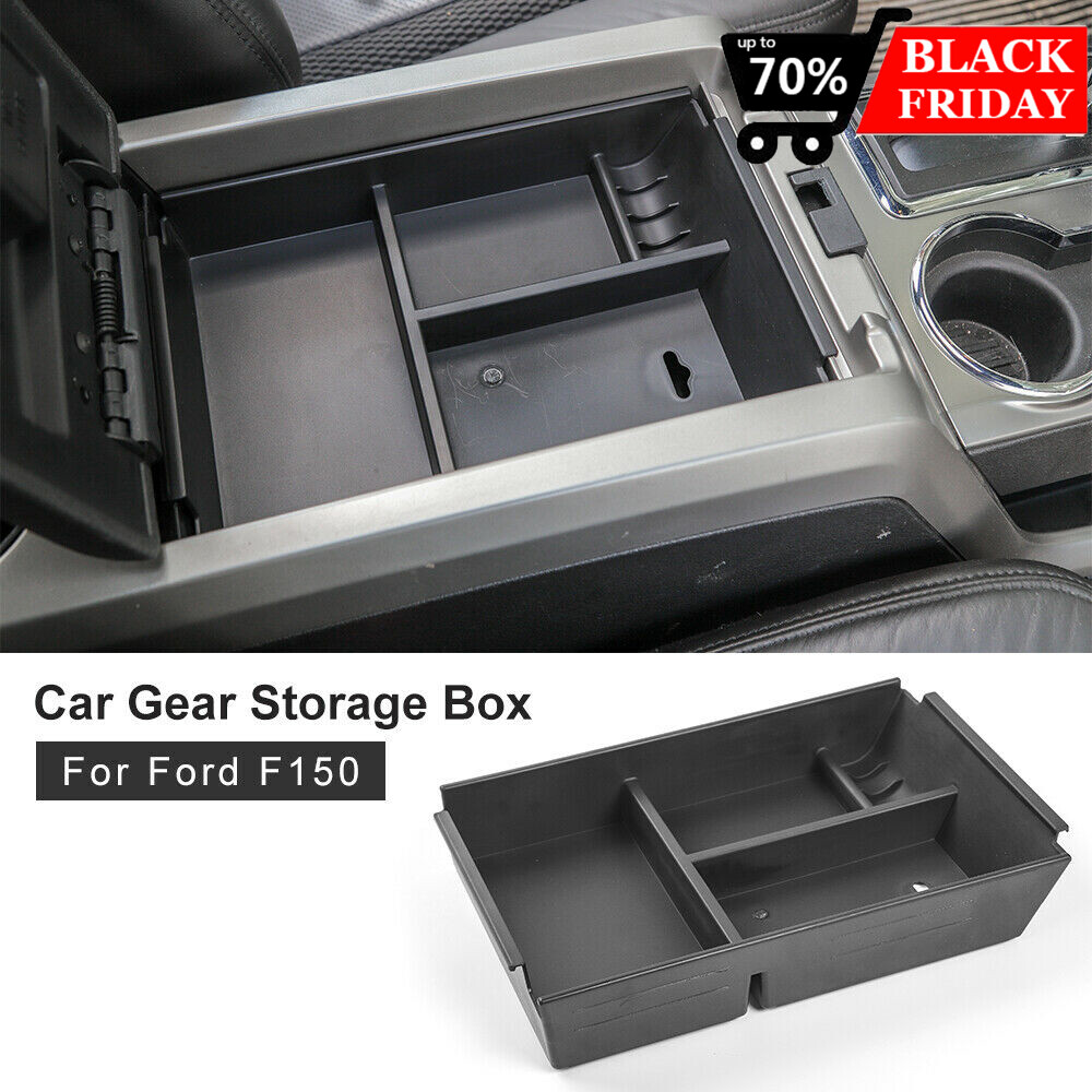 Car Center Console Storage Box Tray Case Organizer For Ford F150 Raptor2009-2014